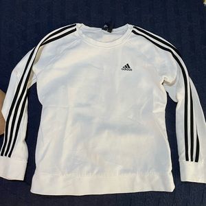 Adidas white sweatshirt - Large